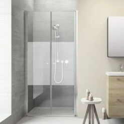 Sealskin Pendeldeur Voor Nis Code 70x197 Cm Met Gesatineerde Band