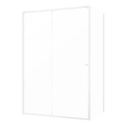 Sealskin Contour Schuifdeur Met Zijwand 140x90x200 Cm, 6 Mm Helder Veiligheidsglas Met Antikalklaag Mat Wit -Badkamerartikelen Winkel 123 4875