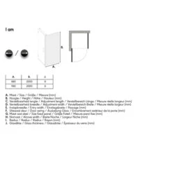 Sealskin Douchecabine Met Swingdeur I AM 100x200 Cm Chroom 16 Sealskin Douchecabine Met Swingdeur I AM 100x200 Cm Chroom -Badkamerartikelen Winkel 123 4899