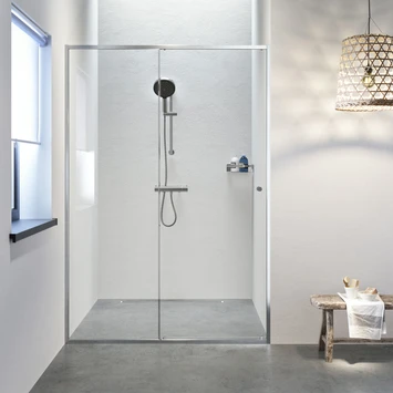 SEALSKIN Schuifdeur Voor Nis Contour RVS 120x200cm 3 SEALSKIN Schuifdeur Voor Nis Contour RVS 120x200cm