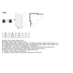 Sealskin Swingdeur Voor Hoekinstap I AM 200x100 Cm RVS -Badkamerartikelen Winkel 123 5051