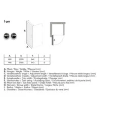 Sealskin Douchewand Voor Swingdeur I AM 200x90 Cm Chroom -Badkamerartikelen Winkel 123 5101