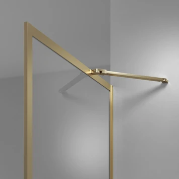 Sealskin Inloopdouche Type A3 Contour 88x200 Cm Goud Geborsteld 5 Sealskin Inloopdouche Type A3 Contour 88x200 Cm Goud Geborsteld - Afbeelding 3