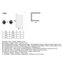 Sealskin Inloopdouche A3 I AM 200x100 Cm RVS 17 Sealskin Inloopdouche A3 I AM 200x100 Cm RVS -Badkamerartikelen Winkel 123 5178