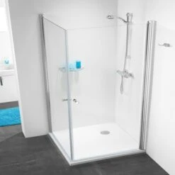 Sealskin Douchecabine Met Swingdeur C105 Hoekinstap 90x195 Cm Chroom -Badkamerartikelen Winkel 123 5219