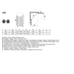 Sealskin Douchecabine Met Swingdeur C105 Hoekinstap 90x195 Cm Chroom -Badkamerartikelen Winkel 123 5220