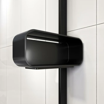 Sealskin Inc. Inloopdouche Type A1 90x30x200 Cm Met Douchemand, 8 Mm Helder Veiligheidsglas Met Antikalklaag Mat Zwart 6 Sealskin Inc. Inloopdouche Type A1 90x30x200 Cm Met Douchemand, 8 Mm Helder Veiligheidsglas Met Antikalklaag Mat Zwart - Afbeelding 4