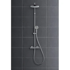 Hansgrohe Douchesysteem Vernis Blend 200 Met Thermostaatkraan Chroom 14 Hansgrohe Douchesysteem Vernis Blend 200 Met Thermostaatkraan Chroom -Badkamerartikelen Winkel 123 5373
