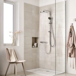 Grohe Douchesysteem Vitalio Start 250 Rond Met Omstelling Chroom 21 Grohe Douchesysteem Vitalio Start 250 Rond Met Omstelling Chroom -Badkamerartikelen Winkel 123 5408