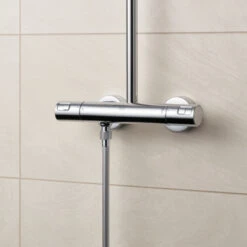 Grohe Douchesysteem Vitalio Start 250 Vierkant Met Thermostaatkraan QuickFix Chroom 16 Grohe Douchesysteem Vitalio Start 250 Vierkant Met Thermostaatkraan QuickFix Chroom -Badkamerartikelen Winkel 123 5427