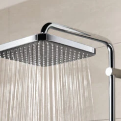 Grohe Douchesysteem Vitalio Start 250 Vierkant Met Thermostaatkraan QuickFix Chroom 18 Grohe Douchesysteem Vitalio Start 250 Vierkant Met Thermostaatkraan QuickFix Chroom -Badkamerartikelen Winkel 123 5429