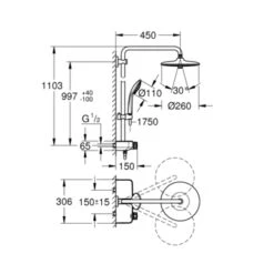 Grohe Regendouche Euphoria Smartcontrol 260 Met Thermostatische Douchekraan 10 Grohe Regendouche Euphoria Smartcontrol 260 Met Thermostatische Douchekraan -Badkamerartikelen Winkel 123 5458