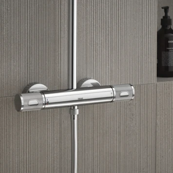 Grohe Douchesysteem Vitalio Joy 260 Cooltouch Met Thermostaatkraan Quickfix Chroom 11 Grohe Douchesysteem Vitalio Joy 260 Cooltouch Met Thermostaatkraan Quickfix Chroom - Afbeelding 9