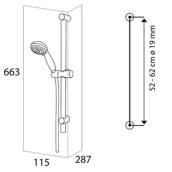 Tiger Splash Doucheset Valencia Waterbesparend Chroom 8 Tiger Splash Doucheset Valencia Waterbesparend Chroom - Afbeelding 6