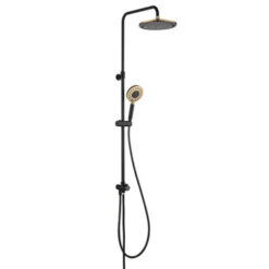 Tiger Regendoucheset Akcent Zwart Messing