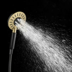 Tiger Regendoucheset Akcent Zwart Messing -Badkamerartikelen Winkel 123 5510