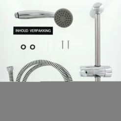 Tiger Doucheset Splash Como Met Glijstang Chroom -Badkamerartikelen Winkel 123 5527