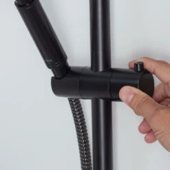 Tiger Doucheset Akcent 3 Straalstanden Zwart/messing -Badkamerartikelen Winkel 123 5539