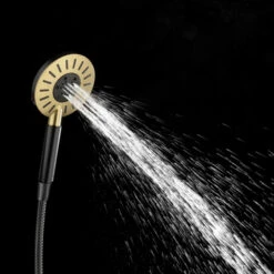 Tiger Doucheset Akcent 3 Straalstanden Zwart/messing -Badkamerartikelen Winkel 123 5540