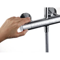 Hansgrohe Douchesysteem Vernis Blend 200 Met Thermostaatkraan Mat Zwart 11 Hansgrohe Douchesysteem Vernis Blend 200 Met Thermostaatkraan Mat Zwart -Badkamerartikelen Winkel 123 5665