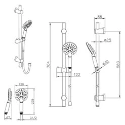 Tiger Doucheset Akcent 3 Straalstanden Chroom -Badkamerartikelen Winkel 123 5688