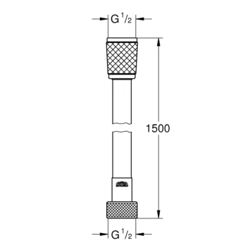Grohe VitalioFlex Doucheslang Comfort 150 Cm 5 Grohe VitalioFlex Doucheslang Comfort 150 Cm - Afbeelding 3