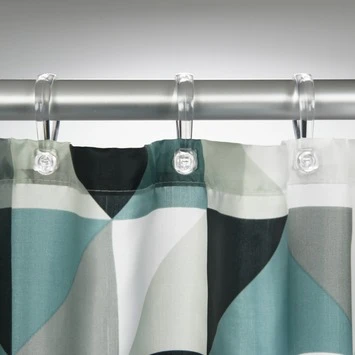 Sealskin Douchegordijn Tangram Zwart 180x200 Cm 4 Sealskin Douchegordijn Tangram Zwart 180x200 Cm - Afbeelding 2