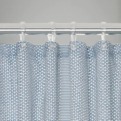 Sealskin Douchegordijn Wave Polyester 180x200 Cm Blauw -Badkamerartikelen Winkel 123 5791