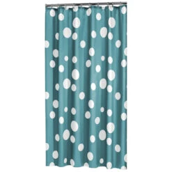 Sealskin Douchegordijn Bubbles Aqua PVC 200x180 Cm