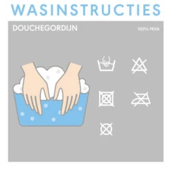 Sealskin Douchegordijn Bubbles Aqua PVC 200x180 Cm -Badkamerartikelen Winkel 123 5823