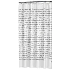 Sealskin Douchegordijn Sayings Wit PVC 200x180 Cm 8 Sealskin Douchegordijn Sayings Wit PVC 200x180 Cm -Badkamerartikelen Winkel 123 5826