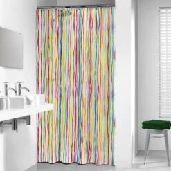 Sealskin Douchegordijn Rigato PVC 180x200 Cm -Badkamerartikelen Winkel 123 5829