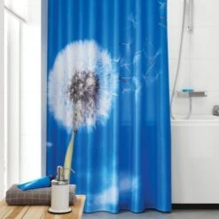 Sealskin Douchegordijn Blow Ball Blauw 180x200 Cm -Badkamerartikelen Winkel 123 5834