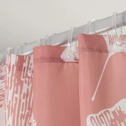 Sealskin Douchegordijn Mare 180x200cm D.roze/wit -Badkamerartikelen Winkel 123 5850