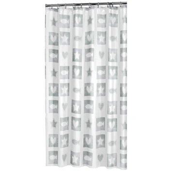 Sealskin Douchegordijn Chalk Grijs 180x200 Cm 3 Sealskin Douchegordijn Chalk Grijs 180x200 Cm