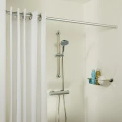 Sealskin Douchegordijnstang Seallux Verstelbaar Aluminium 125-220 Cm -Badkamerartikelen Winkel 123 5941