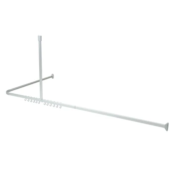 Sealskin Douchegordijnstang Easy Roll Aluminium 90x90 Cm 5 Sealskin Douchegordijnstang Easy Roll Aluminium 90x90 Cm - Afbeelding 3