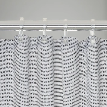 Sealskin Douchegordijn Wave Polyester 180x200 Cm Zwart 5 Sealskin Douchegordijn Wave Polyester 180x200 Cm Zwart - Afbeelding 3