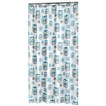 Sealskin Douchegordijn Owl Blauw 180x200 Cm 3 Sealskin Douchegordijn Owl Blauw 180x200 Cm