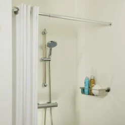 Sealskin Douchegordijnstang Seallux Verstelbaar Chroom 80-130 Cm -Badkamerartikelen Winkel 123 6045