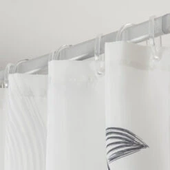 Sealskin Douchegordijn Birds 180x200cm Zwart/wit -Badkamerartikelen Winkel 123 6157