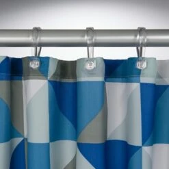 Sealskin Douchegordijn Tangram Blauw 200x180 Cm -Badkamerartikelen Winkel 123 6192