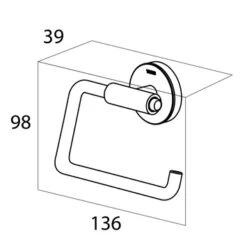 Tiger Toiletrolhouder Urban Wit -Badkamerartikelen Winkel 123 6216