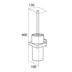 Tiger Toiletborstelhouder Items Hangend RVS -Badkamerartikelen Winkel 123 6299
