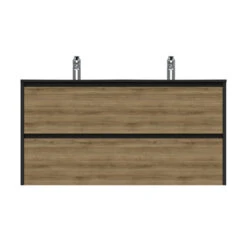 Tiger Reverse Meubelset 120 Cm Met 2 Lades Chalet Eik / Mat Zwart Inclusief Oval Wastafel Dubbel Mat Zwart 14 Tiger Reverse Meubelset 120 Cm Met 2 Lades Chalet Eik / Mat Zwart Inclusief Oval Wastafel Dubbel Mat Zwart -Badkamerartikelen Winkel 123 63