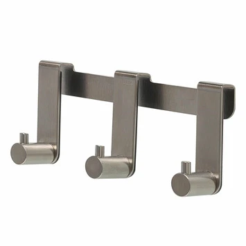 Tiger Douchecabine 3-haak RVS Geborsteld 3 Tiger Douchecabine 3-haak RVS Geborsteld