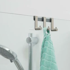 Tiger Douchecabine 3-haak RVS Geborsteld 8 Tiger Douchecabine 3-haak RVS Geborsteld -Badkamerartikelen Winkel 123 6372