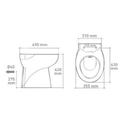 Van Marcke Staand Toilet Met Vermaler -Badkamerartikelen Winkel 123 639