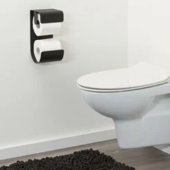 Sealskin WC-rolhouder Brix Metaal Zwart 21 Sealskin WC-rolhouder Brix Metaal Zwart -Badkamerartikelen Winkel 123 6391