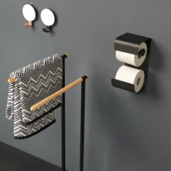 Sealskin WC-rolhouder Brix Metaal Zwart 22 Sealskin WC-rolhouder Brix Metaal Zwart -Badkamerartikelen Winkel 123 6392